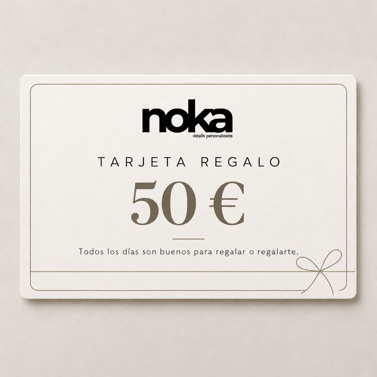 Tarjeta regalo Noka