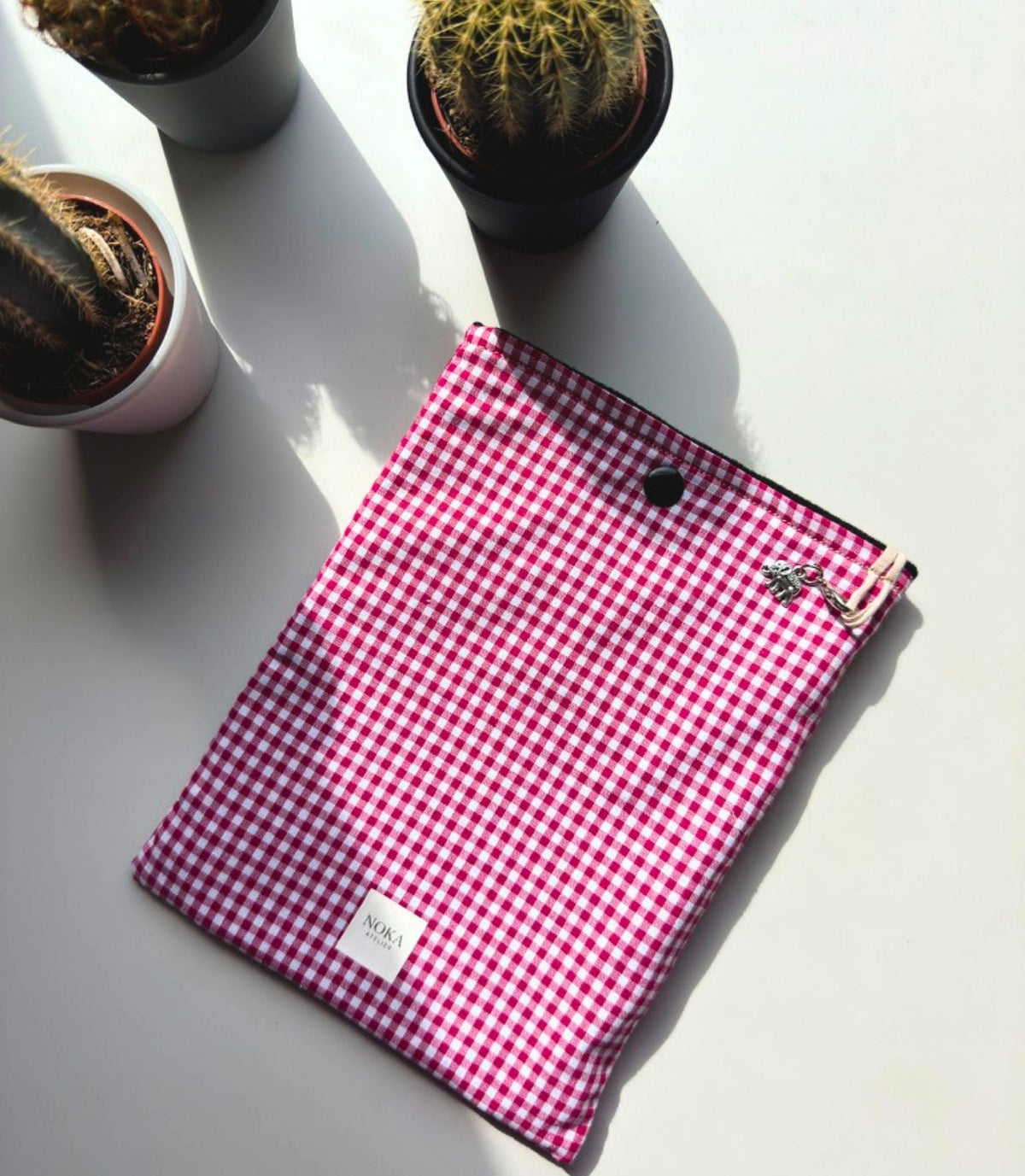 Funda Kindle Vichy azul