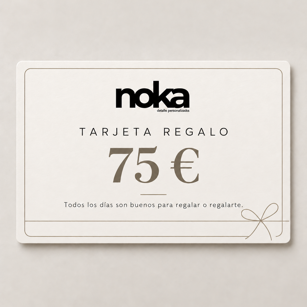 Tarjeta regalo Noka