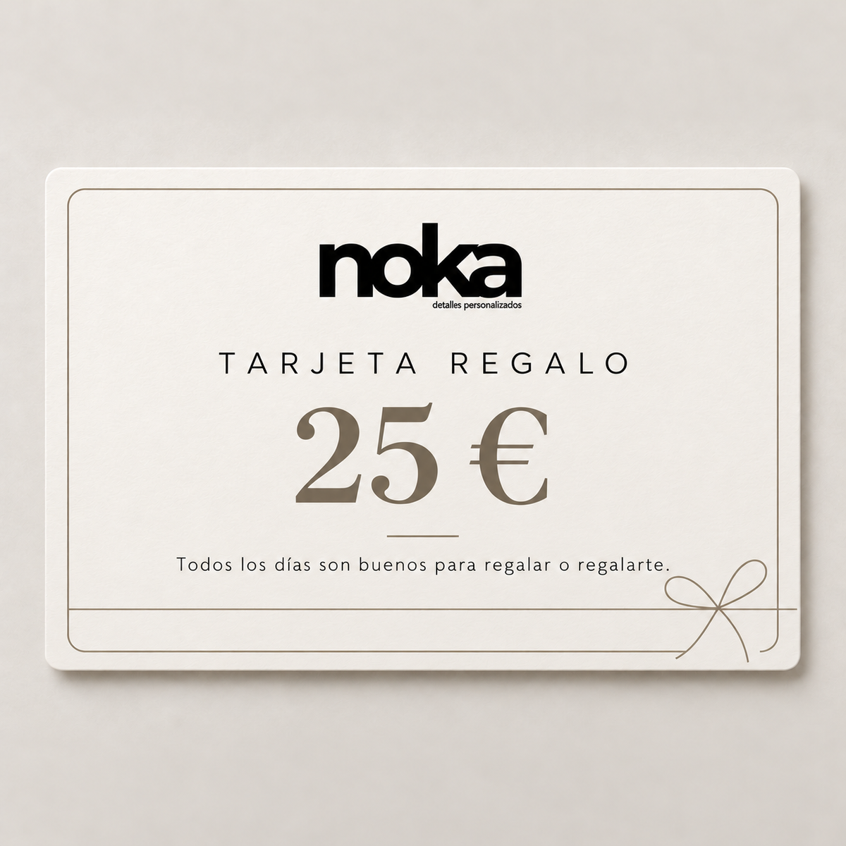 Tarjeta regalo Noka