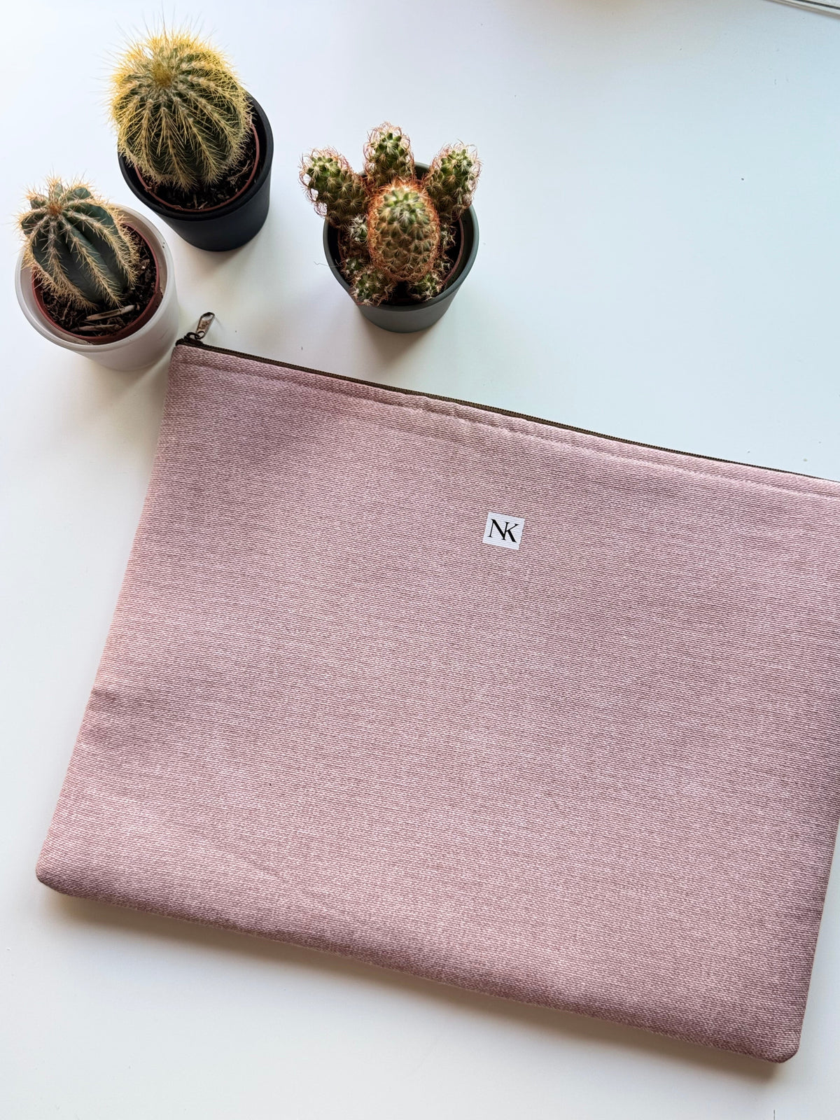 Funda ordenador + Neceser Rosa