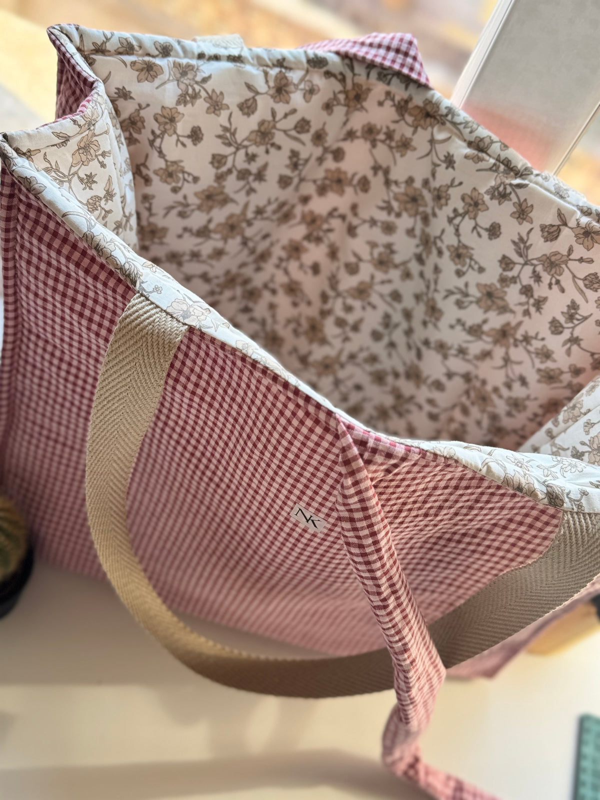 Tempesta · Tote Bag Shopper Vichy Cherry