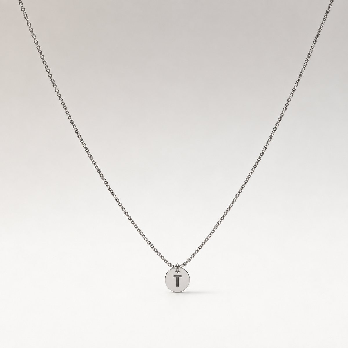 Collar Alma · Inicial personalizada Plateado
